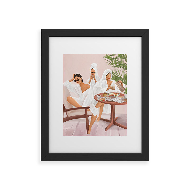 Weekend morning with friends Framed Art Print Gallery Image 30