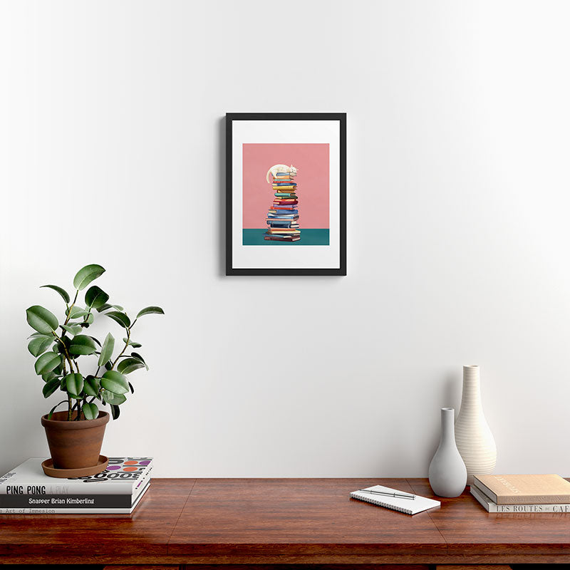 Where the Cat Dreams Framed Art Print Gallery Image 3
