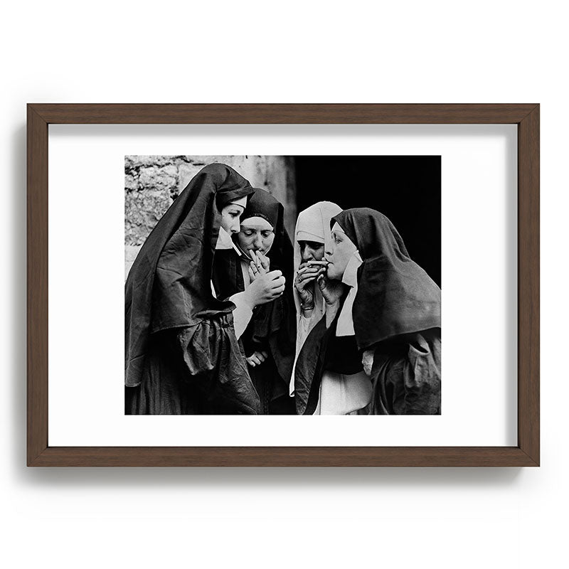 Smoking Nuns Vintage Photo -Smoking Nuns Framed Art Print Gallery Image 65