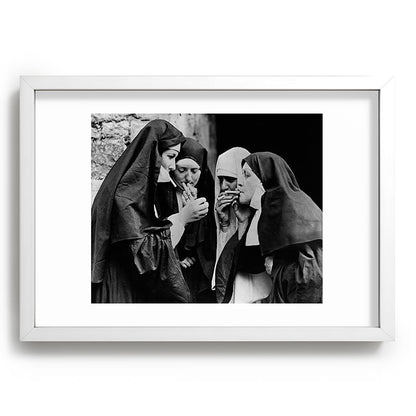 Smoking Nuns Vintage Photo -Smoking Nuns Framed Art Print Gallery Image 77