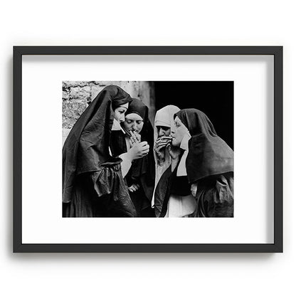 Smoking Nuns Vintage Photo -Smoking Nuns Framed Art Print Gallery Image 61