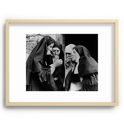 Smoking Nuns Vintage Photo -Smoking Nuns Framed Art Print Gallery Image 73