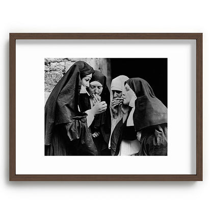 Smoking Nuns Vintage Photo -Smoking Nuns Framed Art Print Gallery Image 67