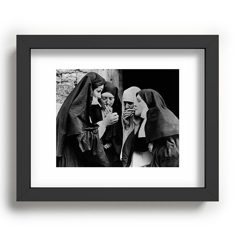Smoking Nuns Vintage Photo -Smoking Nuns Framed Art Print Gallery Image 58