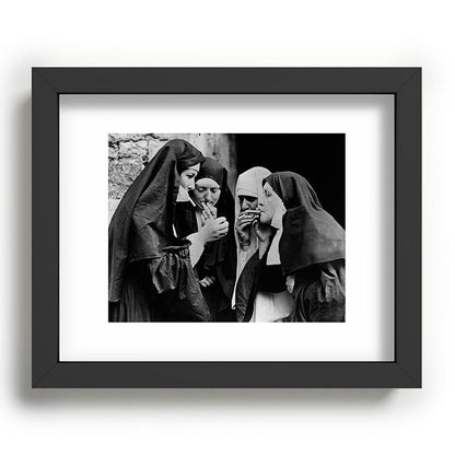 Smoking Nuns Vintage Photo -Smoking Nuns Framed Art Print Gallery Image 58
