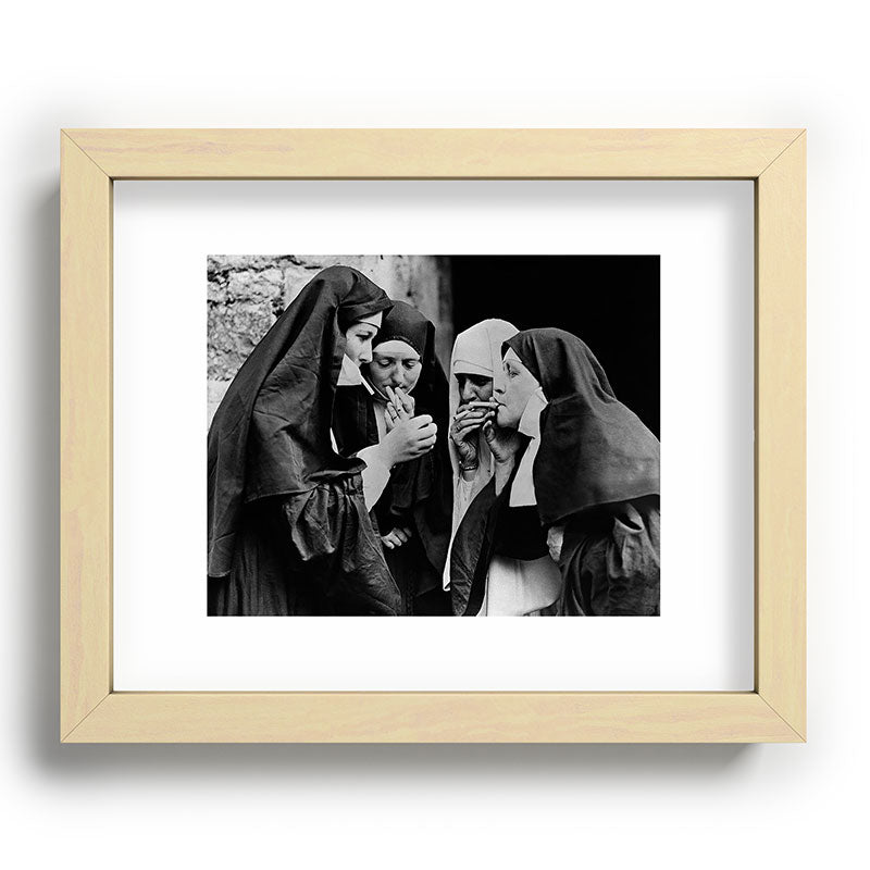 Smoking Nuns Vintage Photo -Smoking Nuns Framed Art Print Gallery Image 70