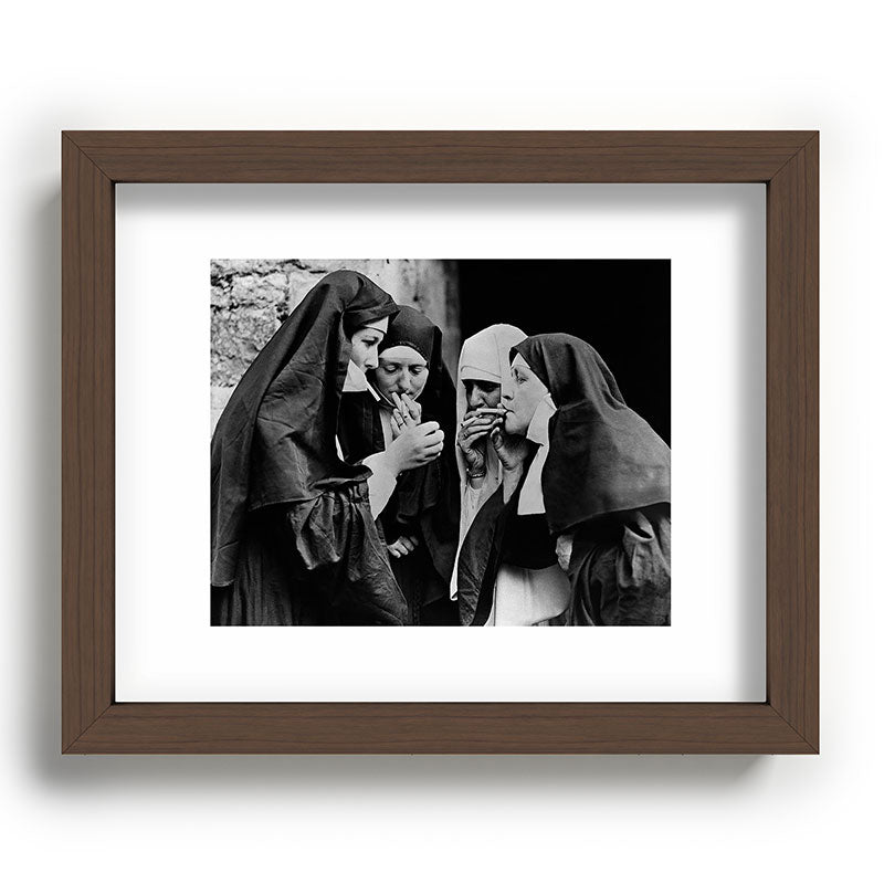 Smoking Nuns Vintage Photo -Smoking Nuns Framed Art Print Gallery Image 63
