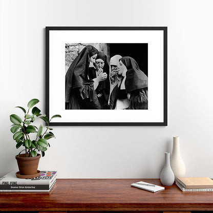 Smoking Nuns Vintage Photo -Smoking Nuns Framed Art Print Gallery Image 35
