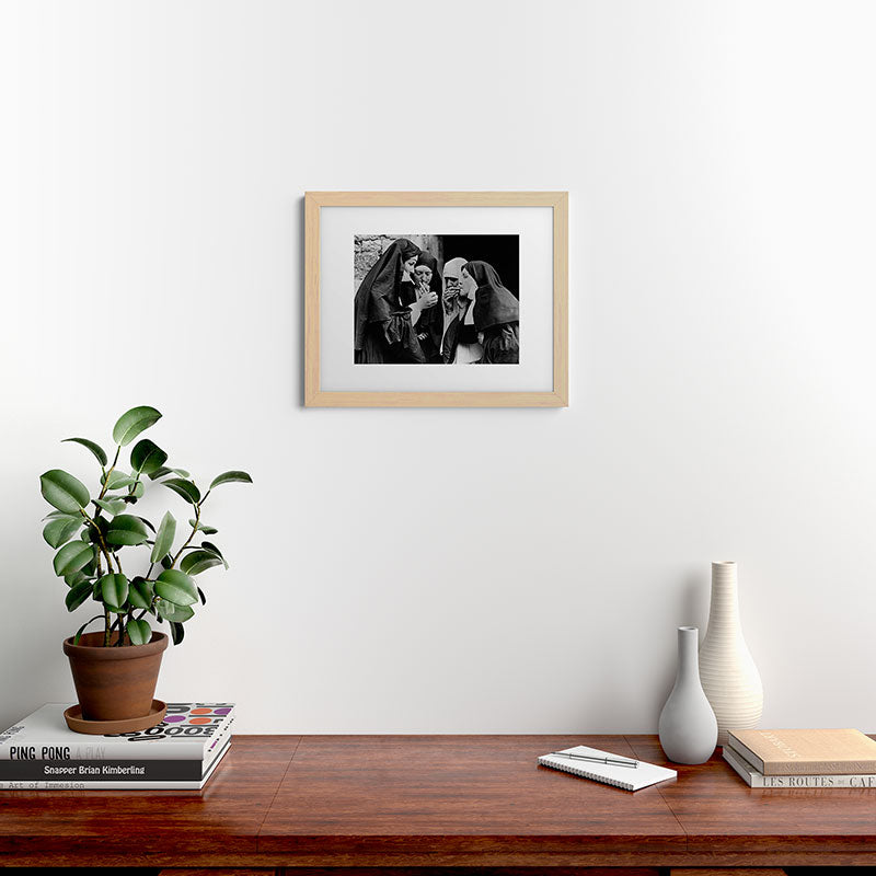 Smoking Nuns Vintage Photo -Smoking Nuns Framed Art Print Gallery Image 46