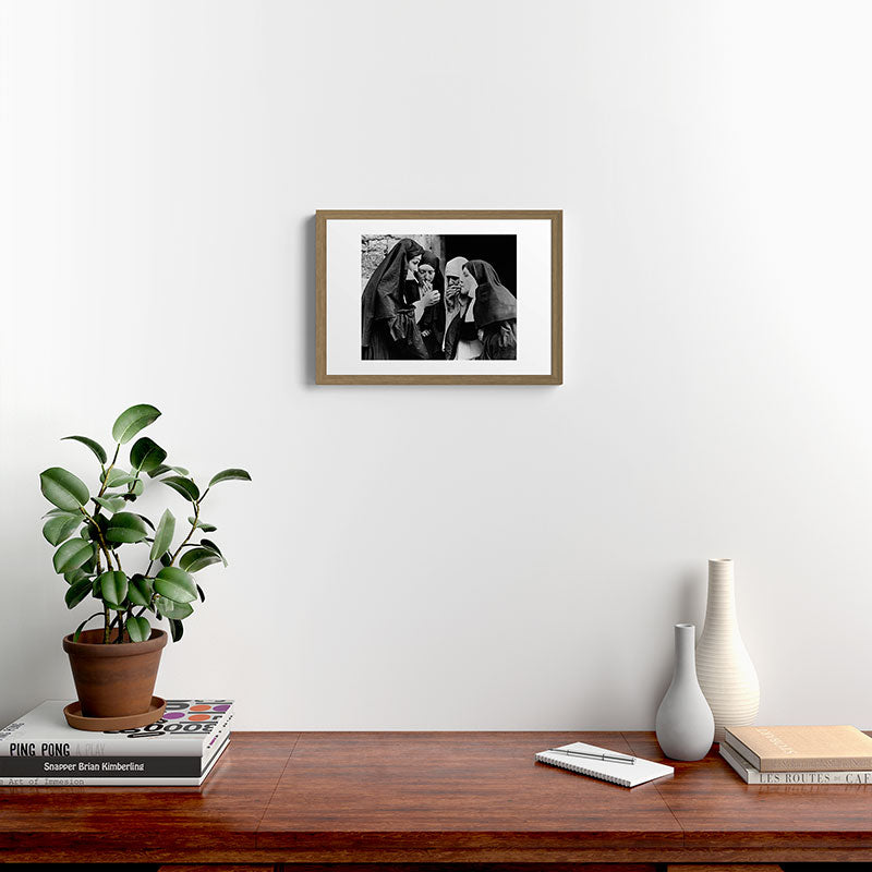 Smoking Nuns Vintage Photo -Smoking Nuns Framed Art Print Gallery Image 10