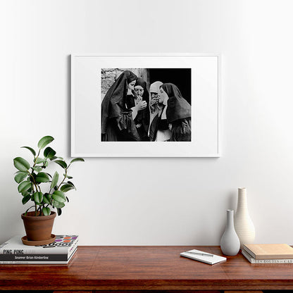 Smoking Nuns Vintage Photo -Smoking Nuns Framed Art Print Gallery Image 27