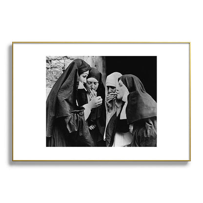 Smoking Nuns Vintage Photo -Smoking Nuns Framed Art Print Gallery Image 94