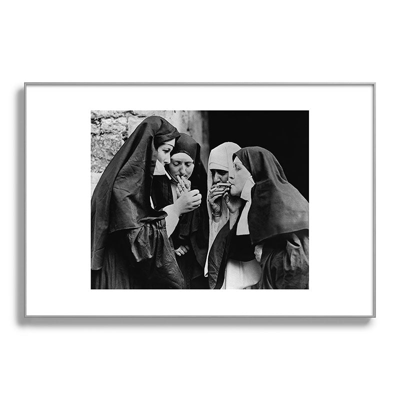 Smoking Nuns Vintage Photo -Smoking Nuns Framed Art Print Gallery Image 100