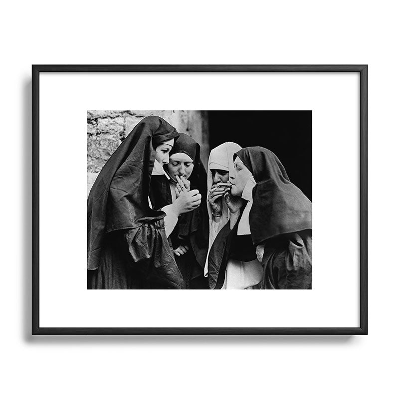Smoking Nuns Vintage Photo -Smoking Nuns Framed Art Print Gallery Image 82