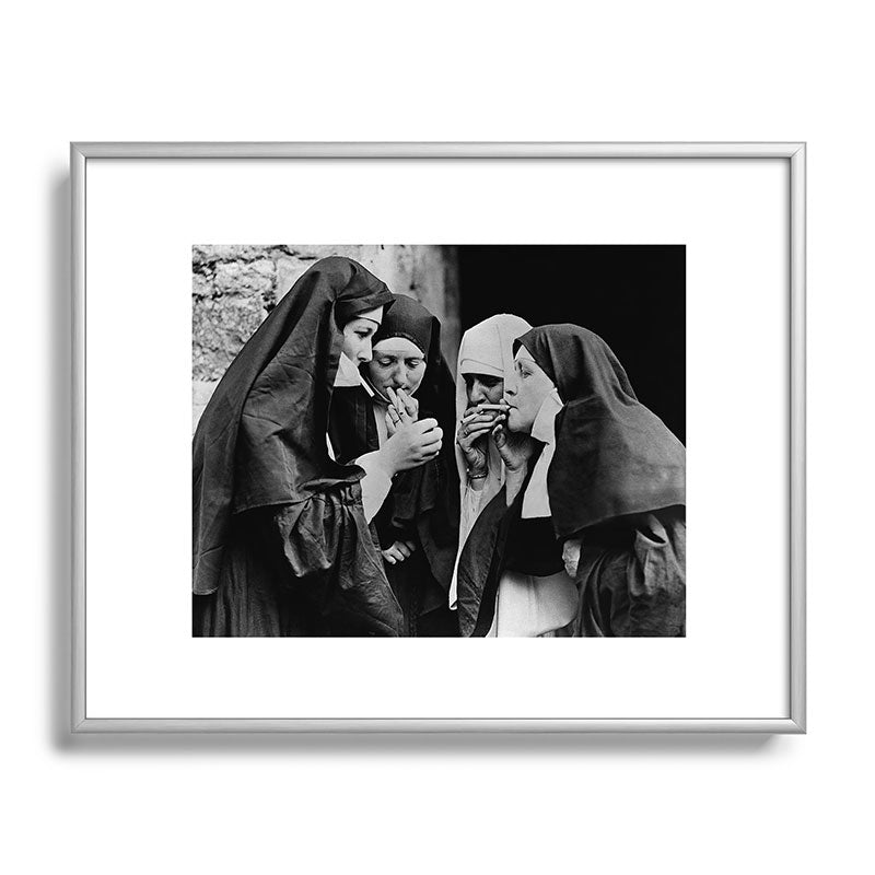 Smoking Nuns Vintage Photo -Smoking Nuns Framed Art Print Gallery Image 95