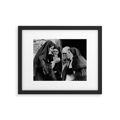 Smoking Nuns Vintage Photo -Smoking Nuns Framed Art Print Gallery Image 4