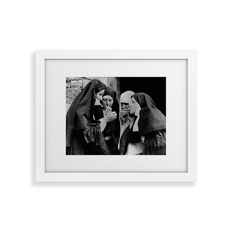 Smoking Nuns Vintage Photo -Smoking Nuns Framed Art Print Gallery Image 50