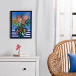 Floral Bouquet In Matisse Dance Vase Framed Poster 12x16