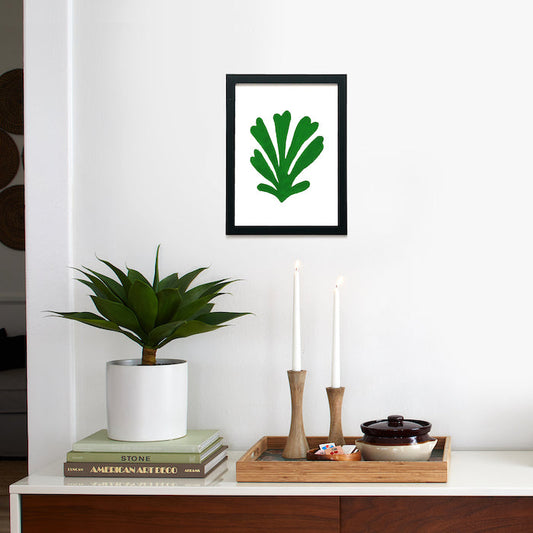 Matisse Leaf Green Framed Poster 9x12