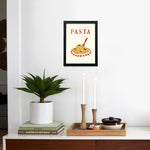 Red Square Spaghetti Framed Poster 9x12