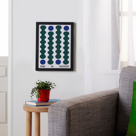 Time In Motion Retro Framed Poster 9x12