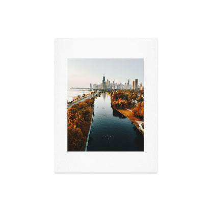 chicago aerial view Art Print Gallery Image 6
