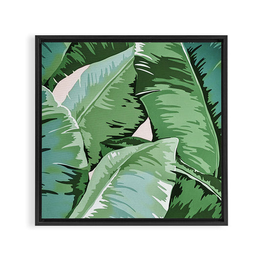 Banana leaf grandeur II Framed Canvas Print Gallery Image 2