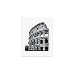 Colosseum Rome Black and White Art Print Gallery Image 1