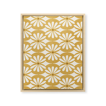 Solstice Boho Geometric Goldenrod Framed Canvas Print Gallery Image 21