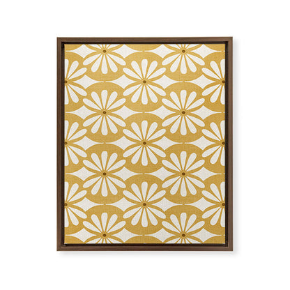 Solstice Boho Geometric Goldenrod Framed Canvas Print Gallery Image 12