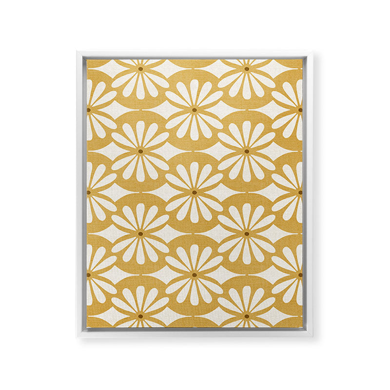 Solstice Boho Geometric Goldenrod Framed Canvas Print Gallery Image 31