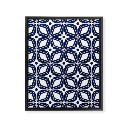 Starburst - Navy Framed Canvas Print Gallery Image 6
