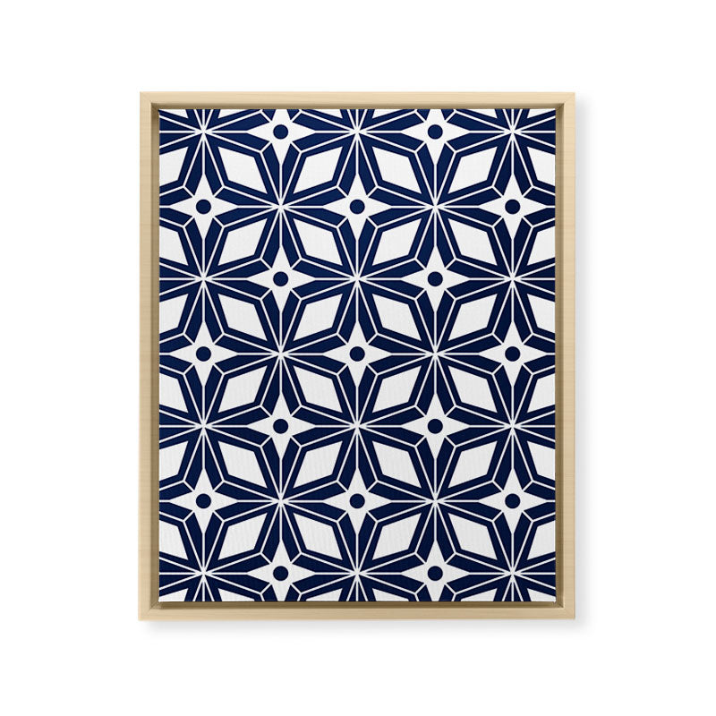 Starburst - Navy Framed Canvas Print Gallery Image 13