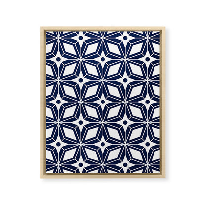 Starburst - Navy Framed Canvas Print Gallery Image 13