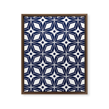 Starburst - Navy Framed Canvas Print Gallery Image 8