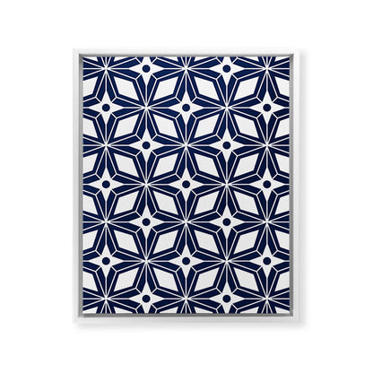 Starburst - Navy Framed Canvas Print Gallery Image 20