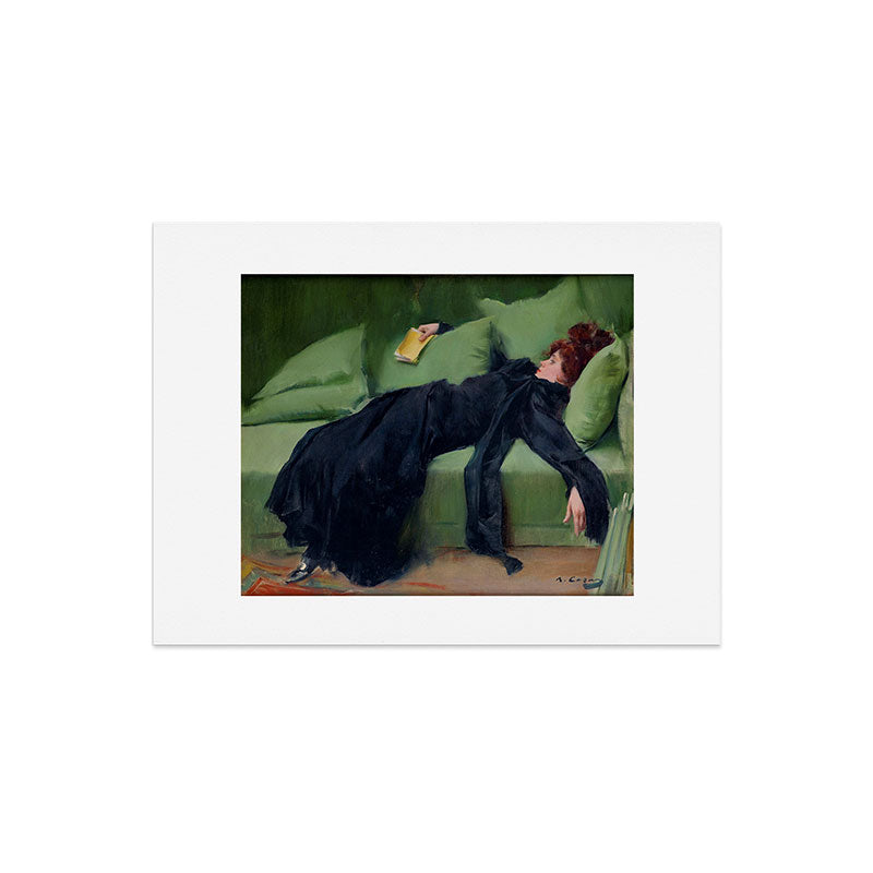 Decadent Young Woman after the Dance Art Print Gallery Image 6