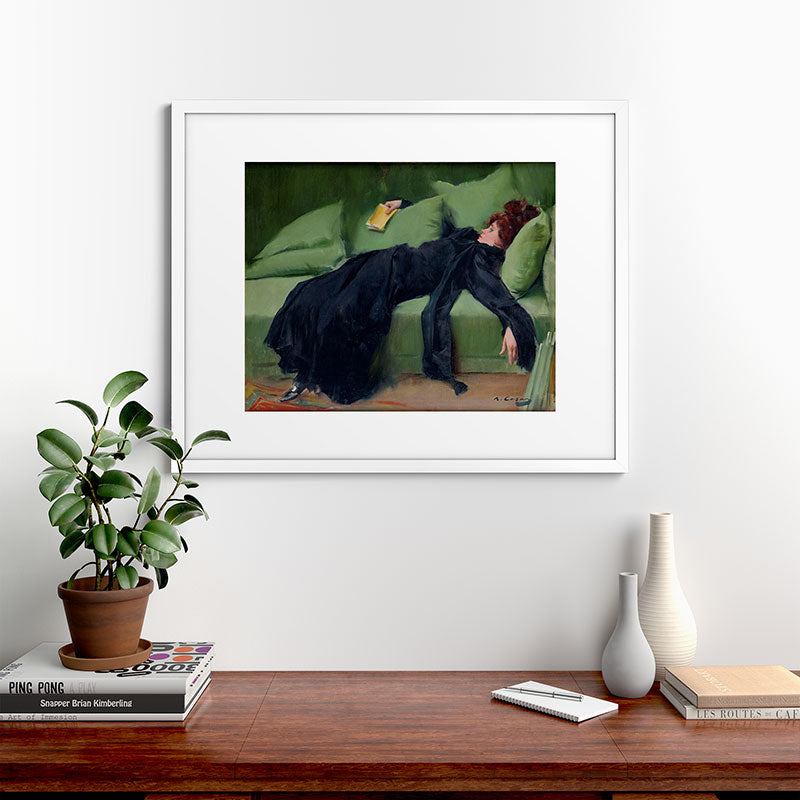 Decadent Young Woman after the Dance Framed Art Print Gallery Image 56