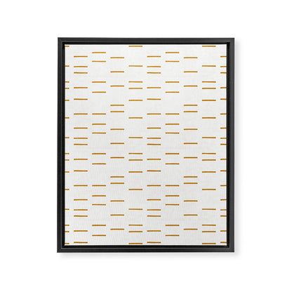 OCHRE LINE Framed Canvas Print Gallery Image 4