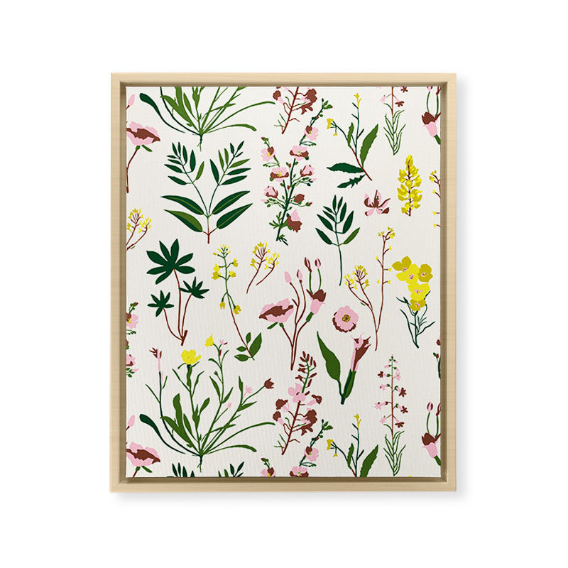 WILDFLOWER STUDY Framed Canvas Print Gallery Image 19