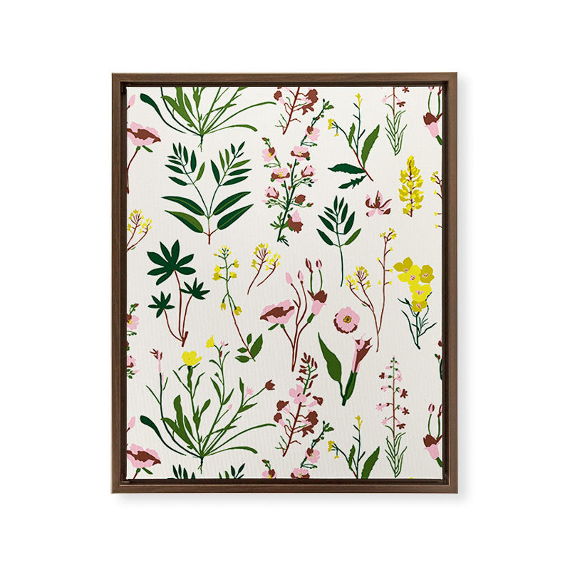 WILDFLOWER STUDY Framed Canvas Print Gallery Image 13