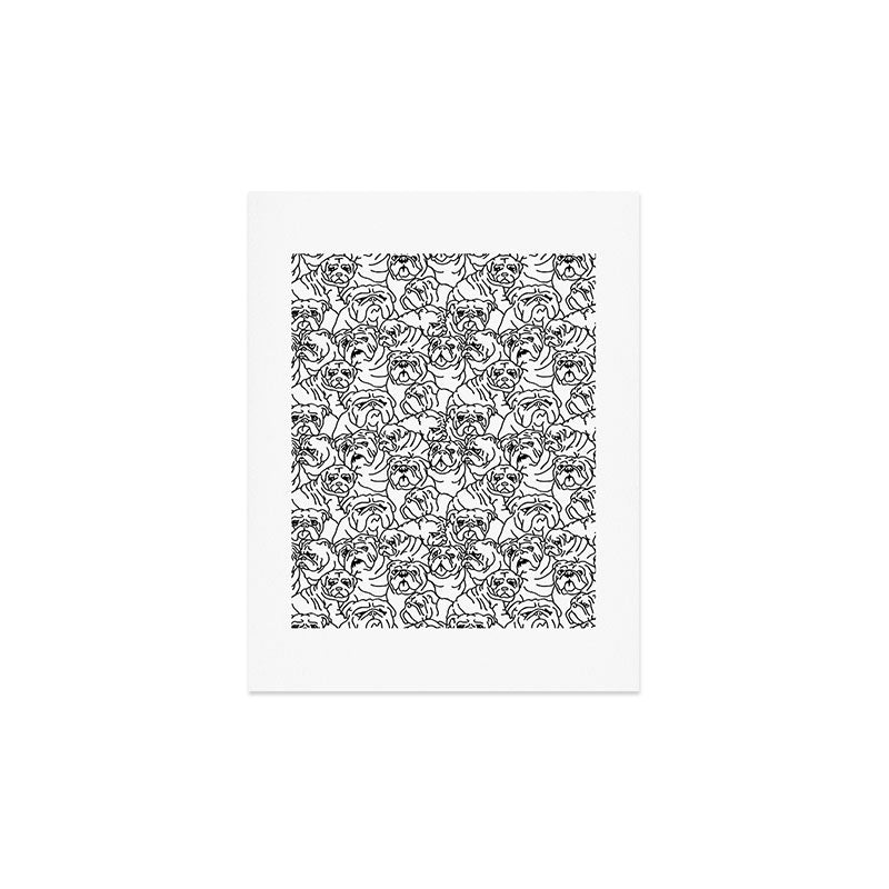 Oh English Bulldog Art Print Gallery Image 2
