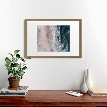 Crashing waves - Aerial Beach Ocean Sea Photography by Ingrid Beddoes Framed Art Print Gallery Image 48