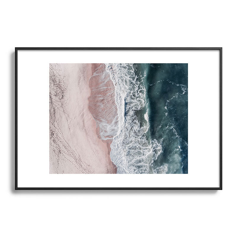 Crashing waves - Aerial Beach Ocean Sea Photography by Ingrid Beddoes Framed Art Print Gallery Image 83