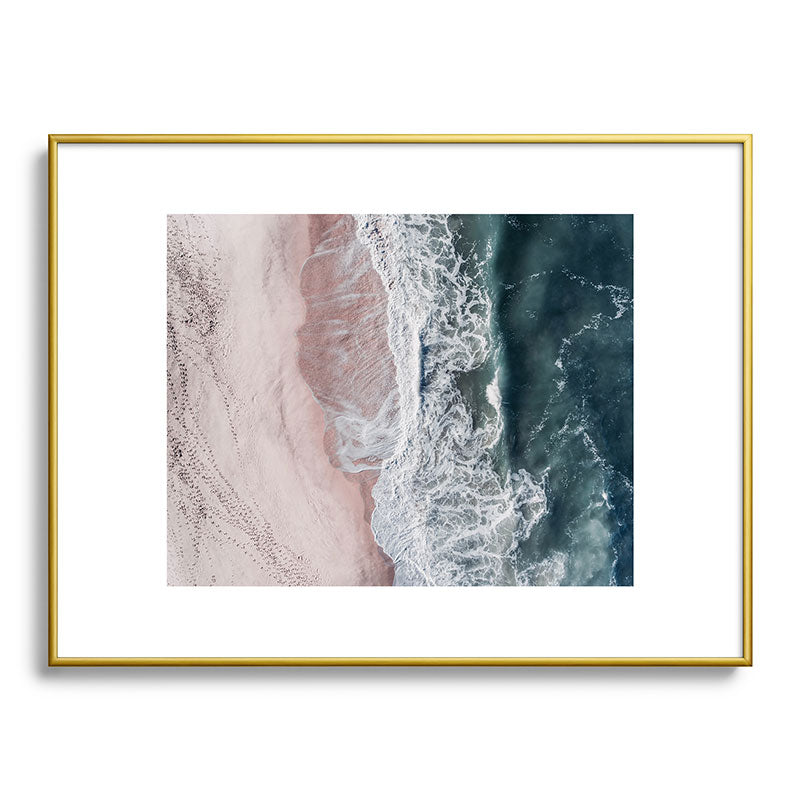 Crashing waves - Aerial Beach Ocean Sea Photography by Ingrid Beddoes Framed Art Print Gallery Image 92