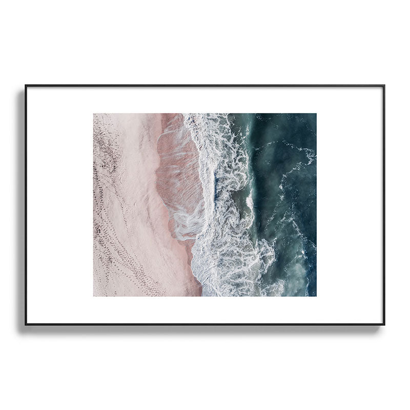 Crashing waves - Aerial Beach Ocean Sea Photography by Ingrid Beddoes Framed Art Print Gallery Image 86
