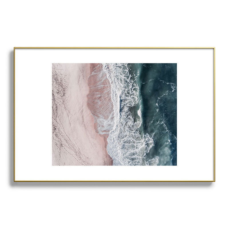 Crashing waves - Aerial Beach Ocean Sea Photography by Ingrid Beddoes Framed Art Print Gallery Image 94