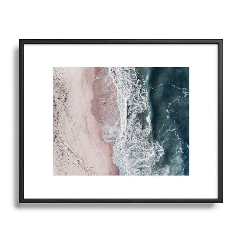 Crashing waves - Aerial Beach Ocean Sea Photography by Ingrid Beddoes Framed Art Print Gallery Image 82