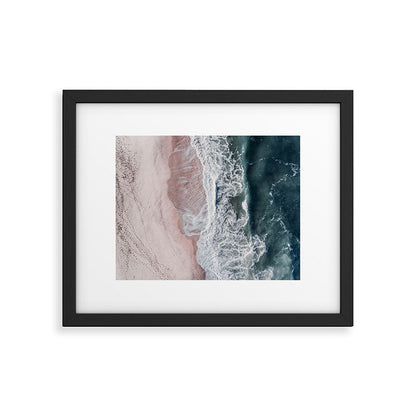 Crashing waves - Aerial Beach Ocean Sea Photography by Ingrid Beddoes Framed Art Print Gallery Image 2