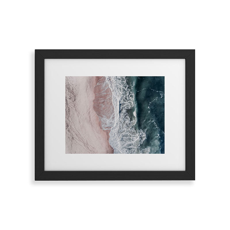 Crashing waves - Aerial Beach Ocean Sea Photography by Ingrid Beddoes Framed Art Print Gallery Image 33